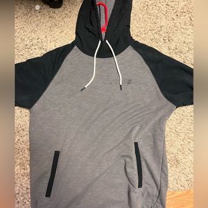 Under Armour shirt sleeve hoodie.
